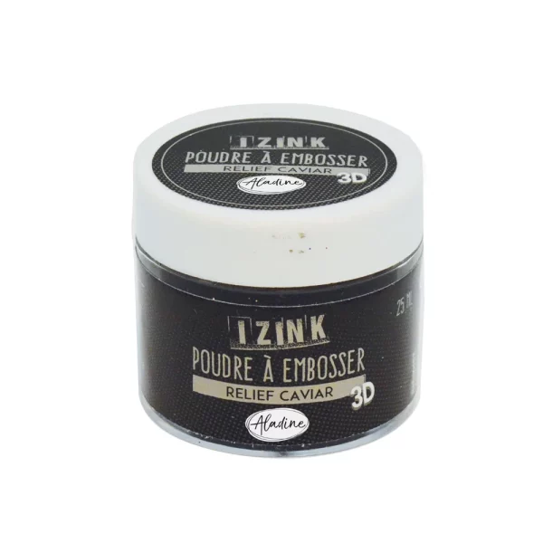 Pudra embosare la cald nuanta Negru Caviar 25ml 3D marca IZink