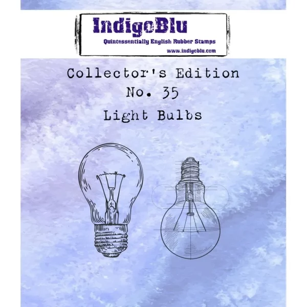 Stampila cauciuc nemontat imagini becuri, Light Bulbs, marca IndigoBlu