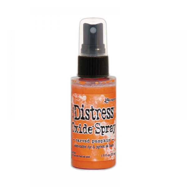 Spray Distress Oxide Carved pumpkin
