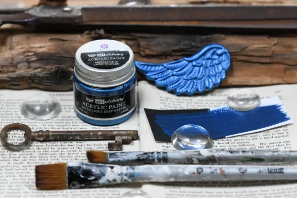vopsea-acrilica-metalizata-albastru-inchis-deep-waters-marca-finnabair-art-alchemy-metallique.