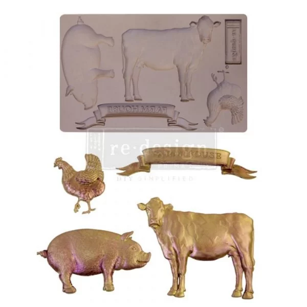 matrita silicon model ferma Farm animals marca Redesign with Prima