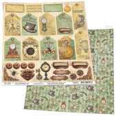 Coala carton modele etichete ceasuri steampunk, 30 x 30 cm, Ciao Bella