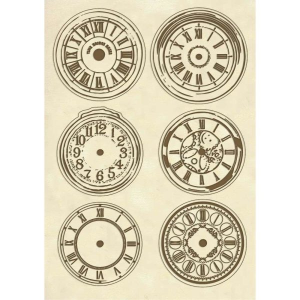 Ceasuri din lemn forme predecupate, 8 buc, Stamperia
