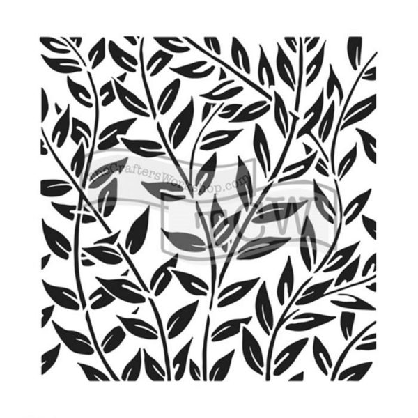 Sablon reutilizabil model frunze liane, 30 x 30 cm