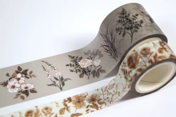 Banda decorativa Washi tape model floral Belle Fleur, Craft Consortium