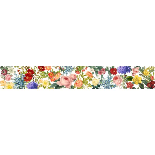 Banda decorativa Washi tape model flori, Memory Place