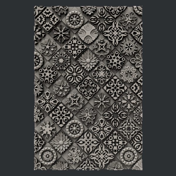 Matrita silicon pentru realizare textura, Moroccan Motif, Zuri Designs