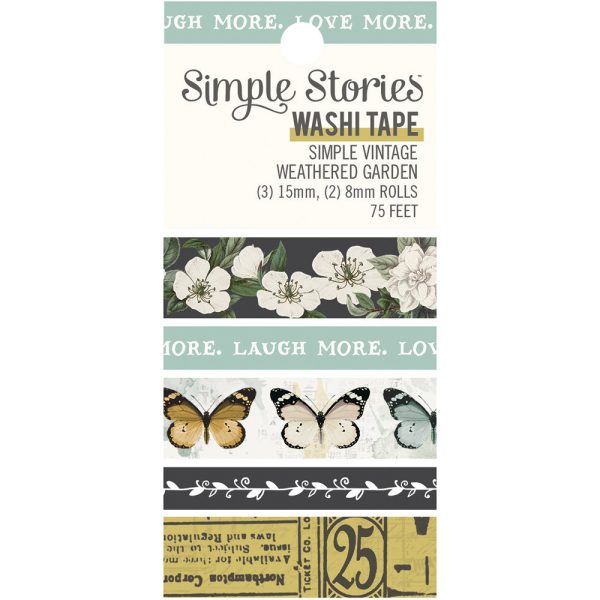 Banda decorativa Washi tape modele vintage, Simple Stories