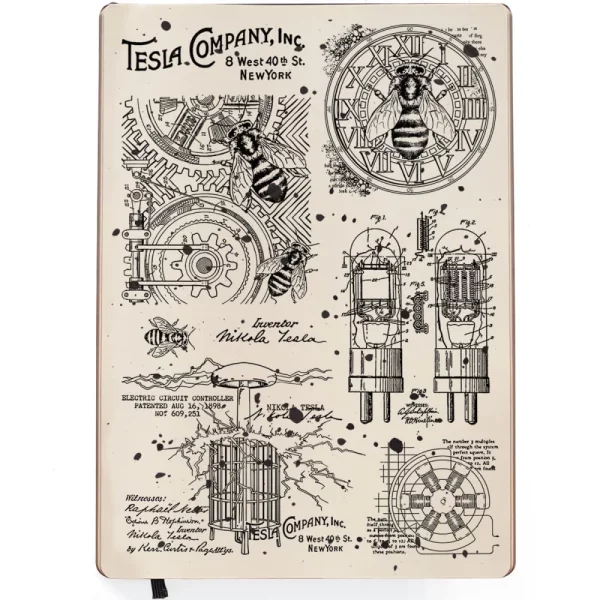 Stampile silicon tematica steampunk Tesla Company, marca Ciao bella