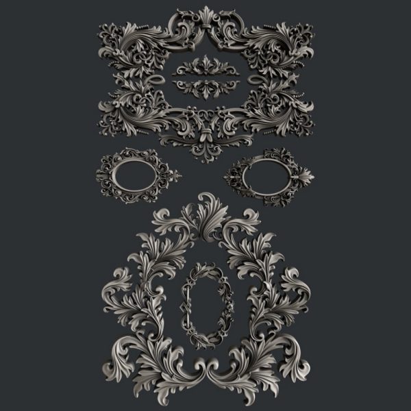 Matrita silicon rame stil baroc Baroque frames, marca Zuri Designs