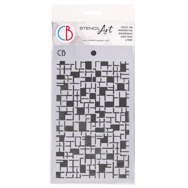 Sablon hobby model rebus Crossword 12,7 x 20,3 cm, Ciao Bella