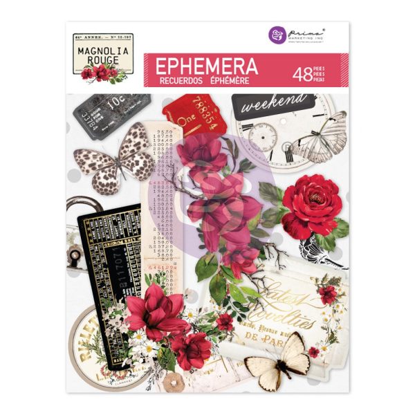 Elemente decorative Ephemera flori vintage Prima Marketing
