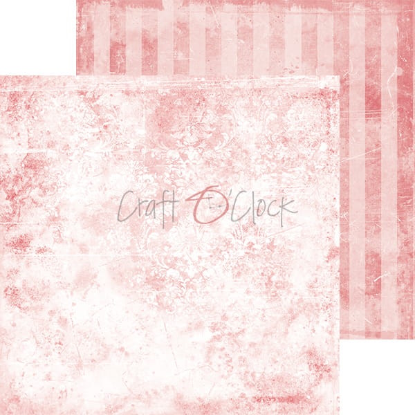 Bloc cartoane fundaluri roz 20 x 20 cm Craft O`clock