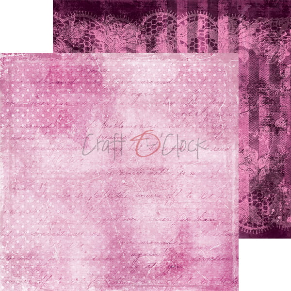 Bloc cartoane fundaluri roz fucsia 15 x 15 Craft O`clock