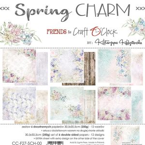 Bloc cartoane scrapbooking Spring charm 30 cm Craft O`clock