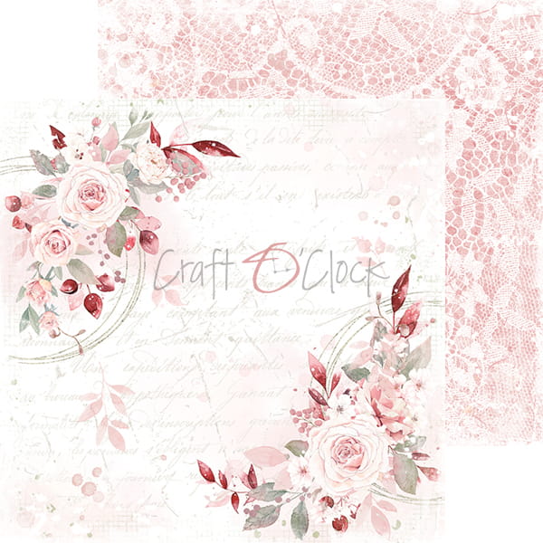 Bloc cartoane scrapbooking tema florala 15x15 Craft O`clock