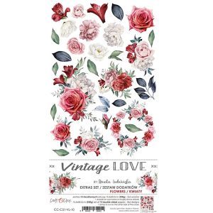 Bloc flori decupaj Vintage Love 15 x 30 cm Craft O`clock