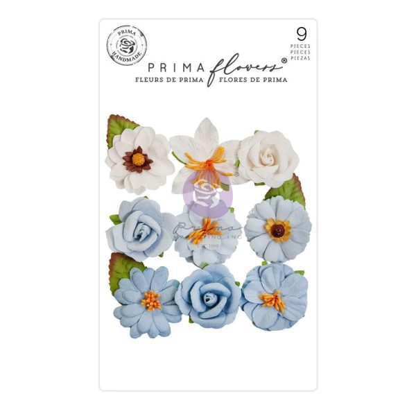 Flori decorative din hartie diverse 9 buc Prima Marketing