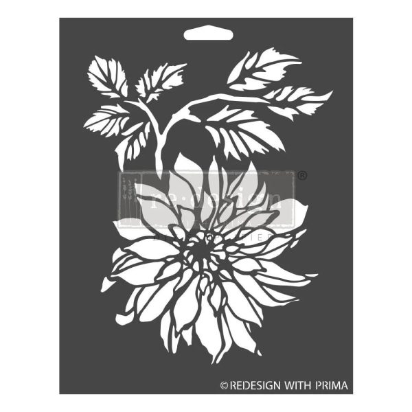 Sablon mobila flori Dalia Redesign with Prima 23 x 31 cm