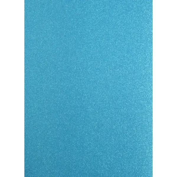 Carton cu sclipici albastru turcoaz 250 gsm coala A4